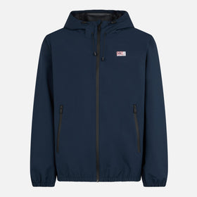 Man hooded lightweight navy blue windbreaker - MC2 Saint Barth