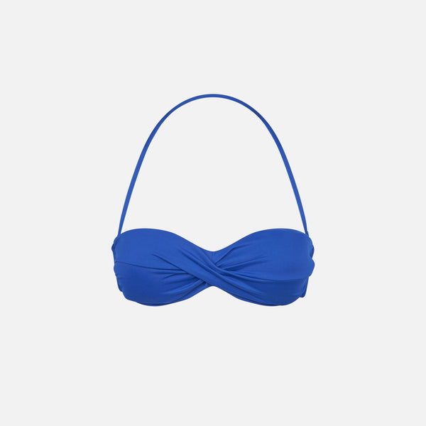 Electric blue bandeau top