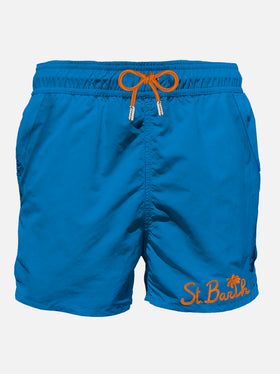 Bluette man swim shorts with pocket - MC2 Saint Barth