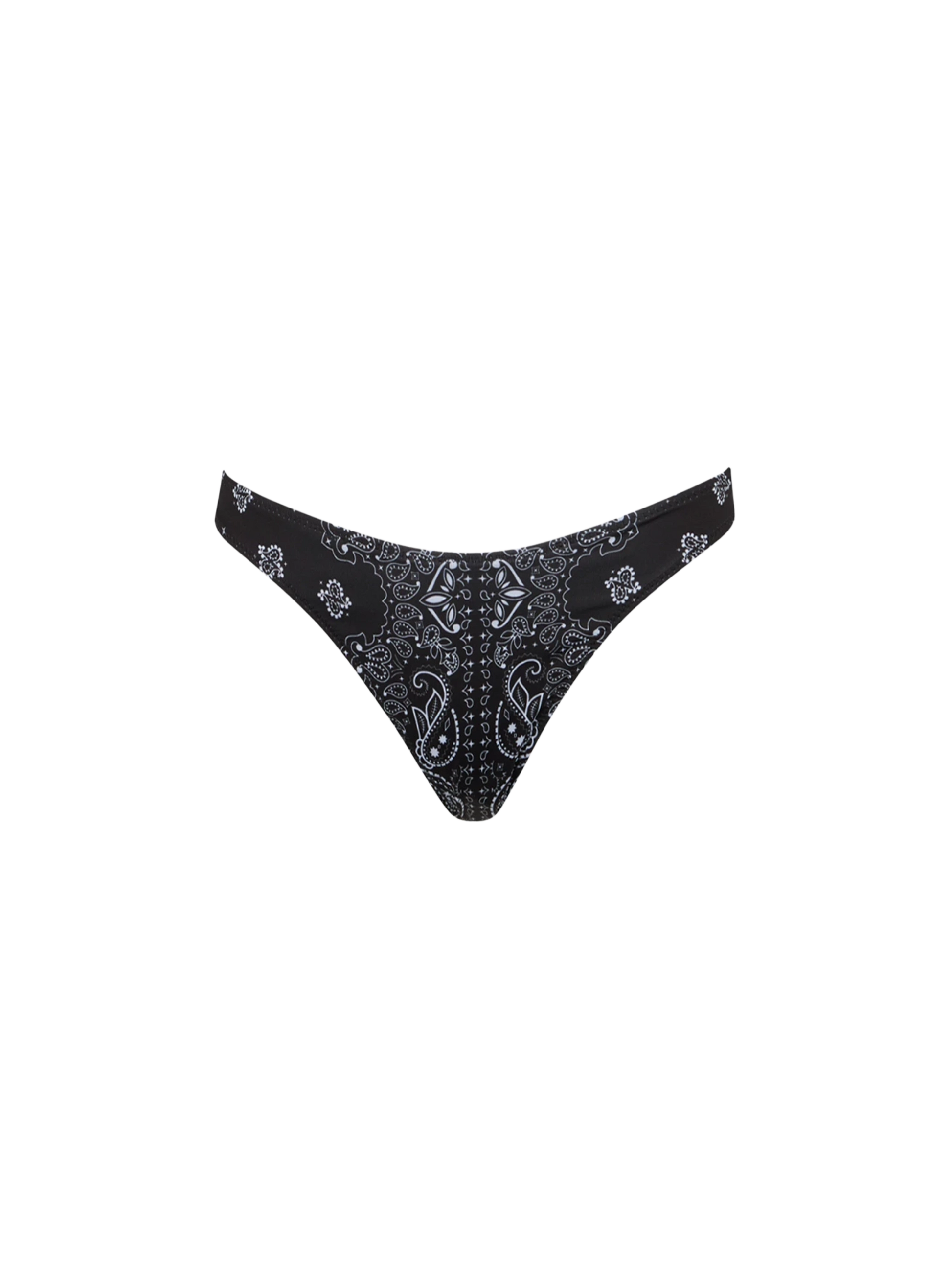 Woman cheeky swim briefs with bandanna print - MC2 Saint Barth