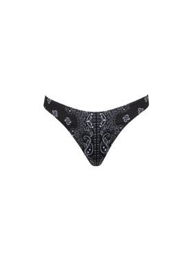 Woman cheeky swim briefs with bandanna print - MC2 Saint Barth