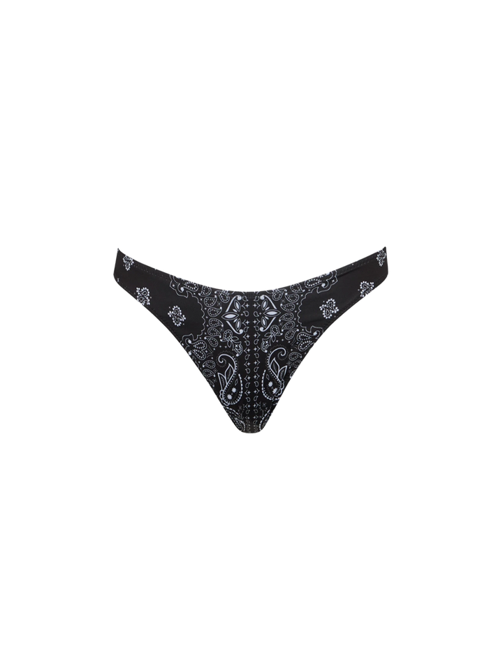 Slip da bagno da donna sgambato con stampa bandana