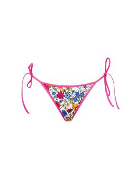 Woman swim briefs with flower print - MC2 Saint Barth