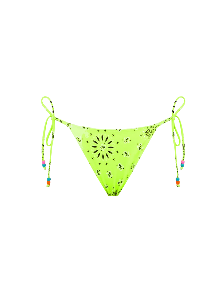 Woman bandanna swim briefs with side laces - MC2 Saint Barth