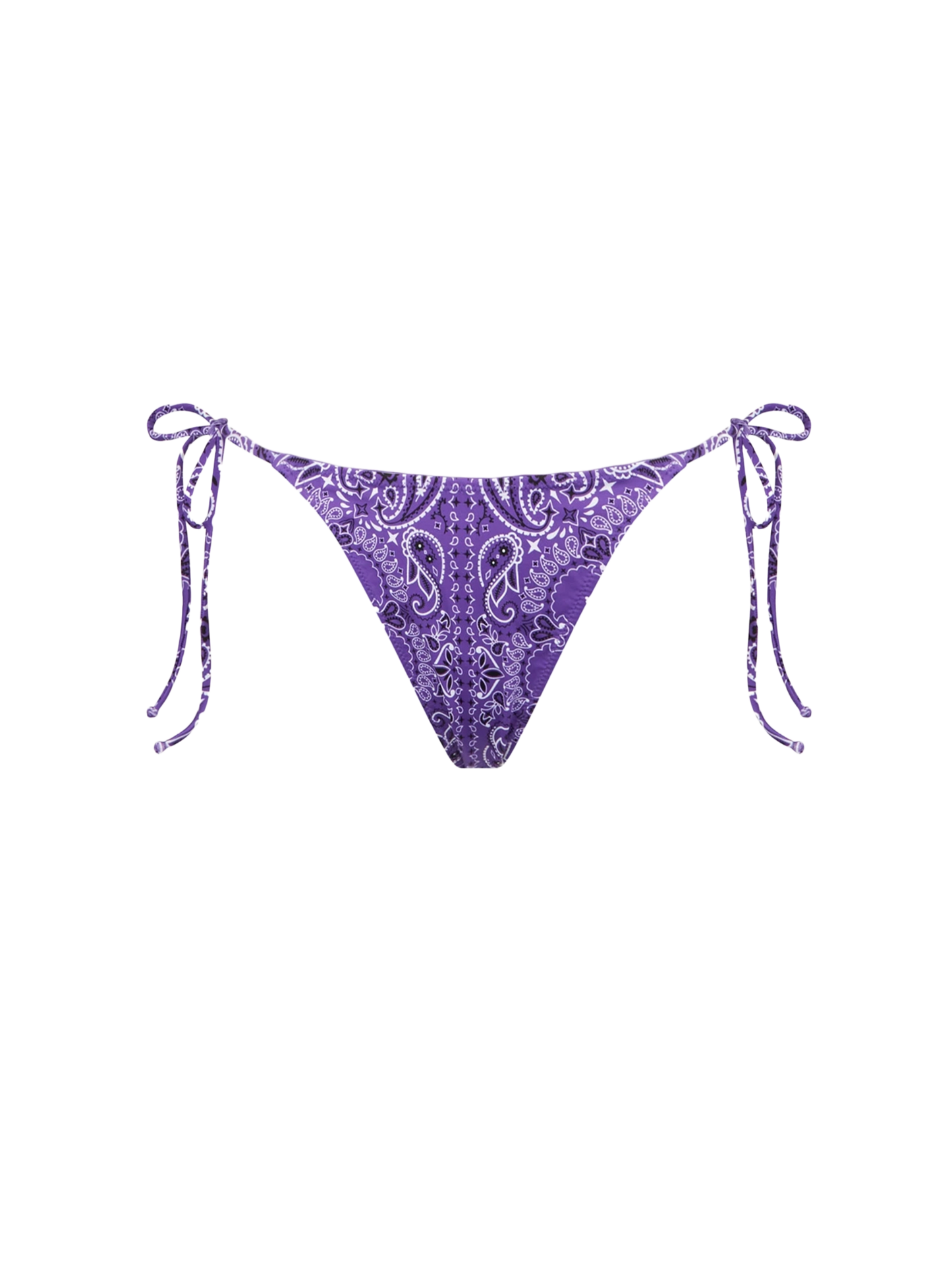 Woman cheeky swim briefs with bandanna print - MC2 Saint Barth