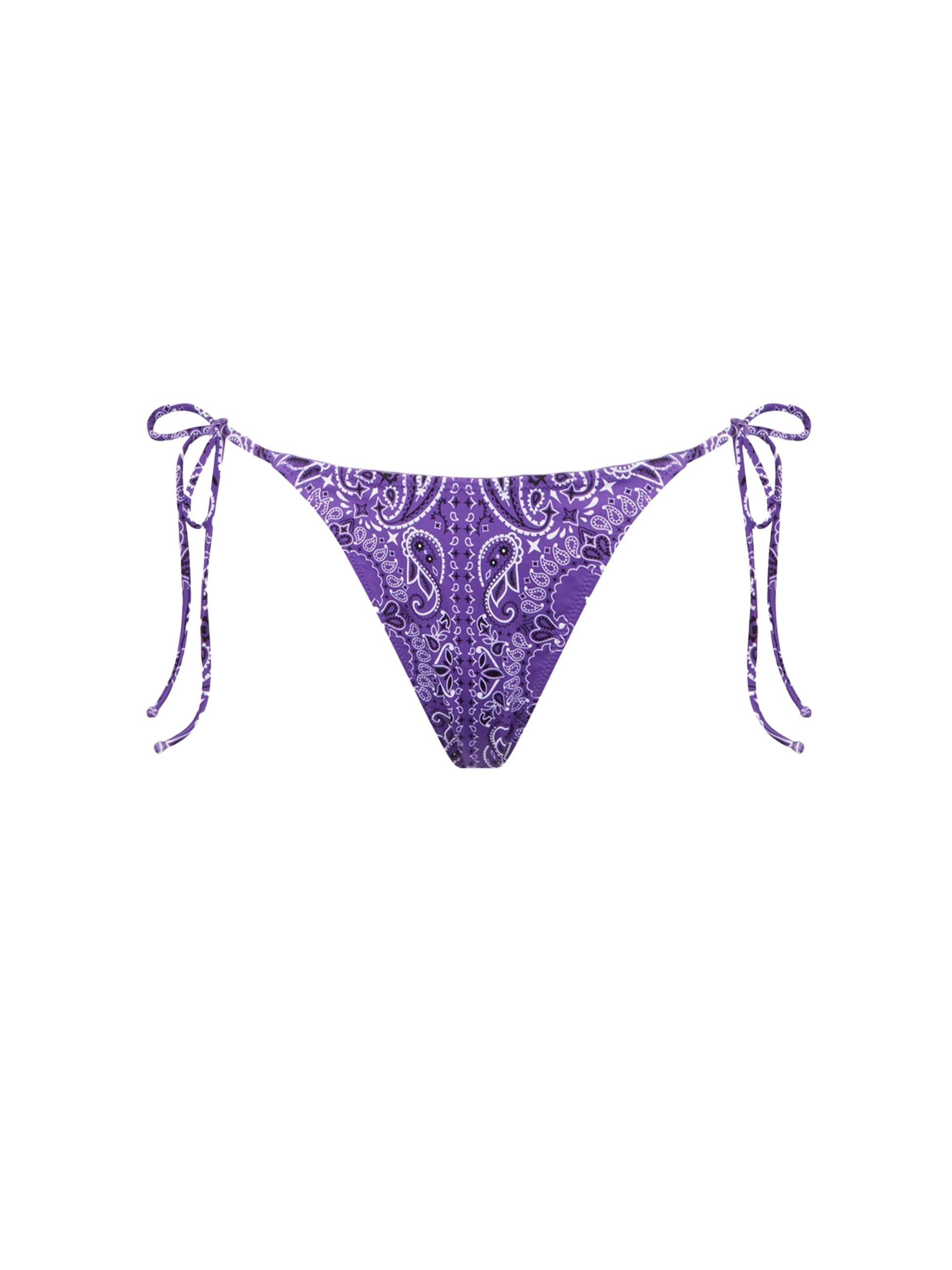 Woman cheeky swim briefs with bandanna print - MC2 Saint Barth