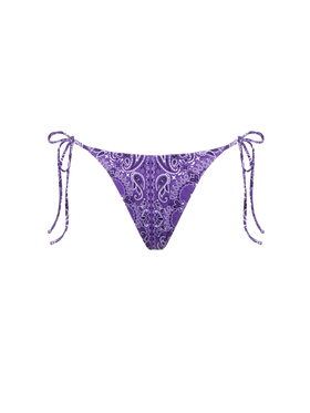 Woman cheeky swim briefs with bandanna print - MC2 Saint Barth