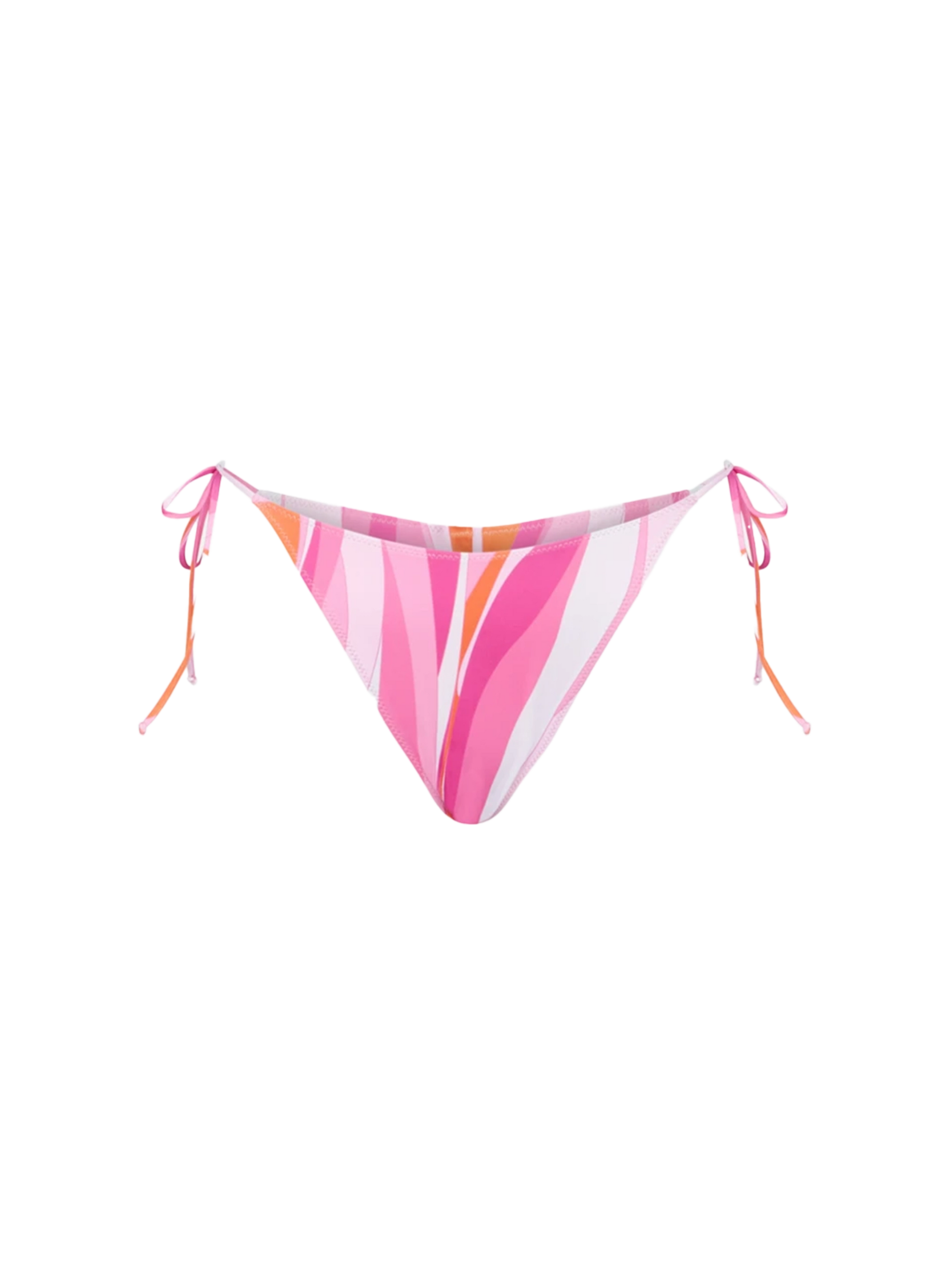 Woman wave print cheeky swim briefs - MC2 Saint Barth