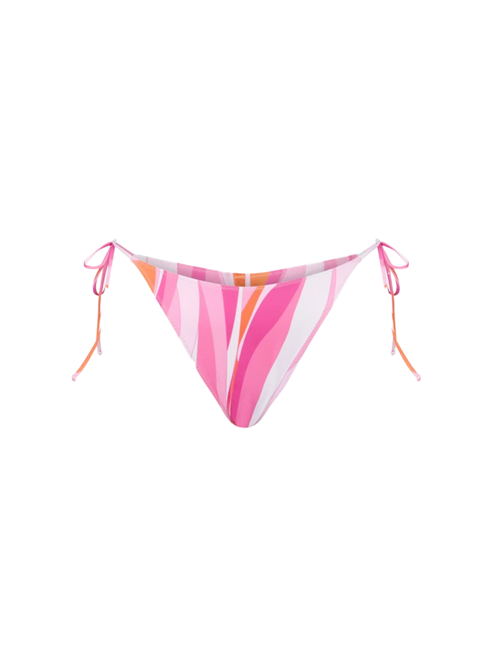 Woman wave print cheeky swim briefs - MC2 Saint Barth