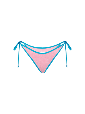 Woman pink terry cheeky swim briefs - MC2 Saint Barth