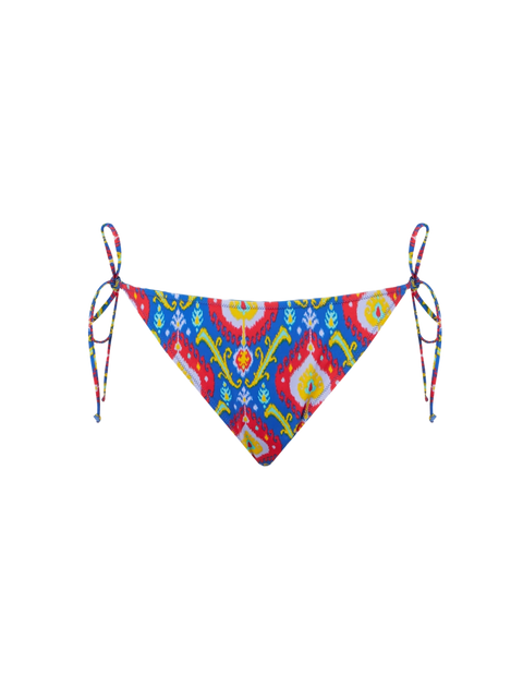 Woman swim briefs with multicolor ikat print - MC2 Saint Barth