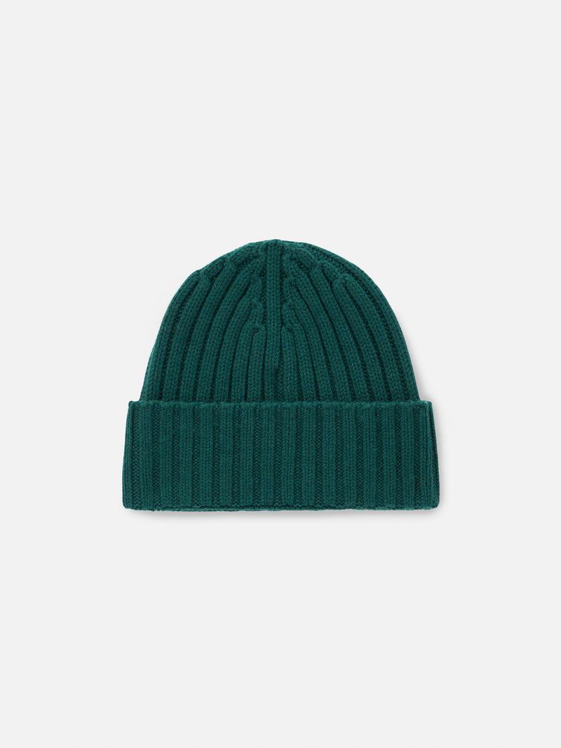 Boy green beanie with St. Barth embroidery