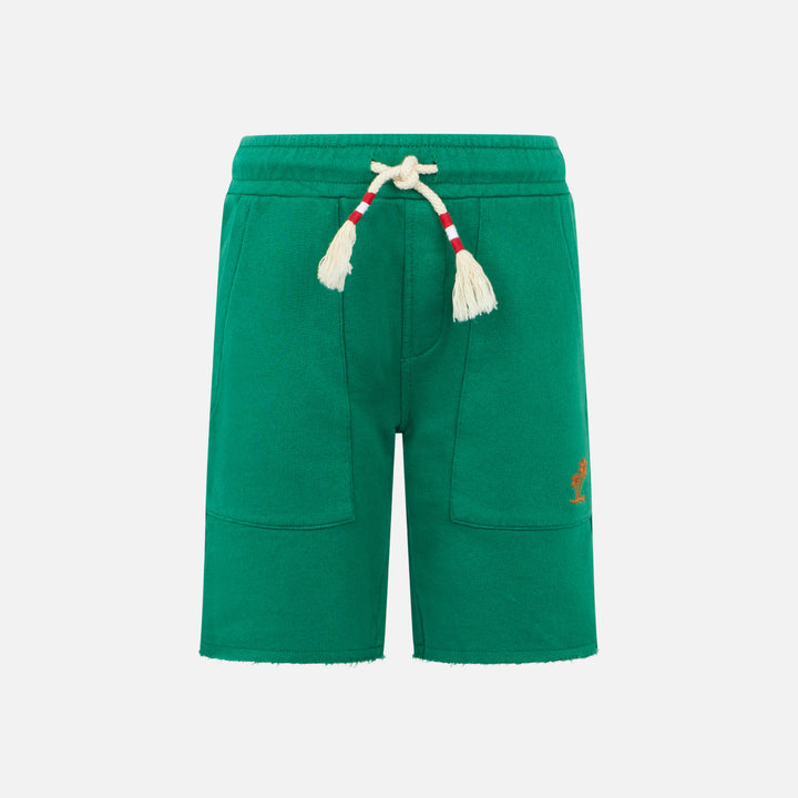 Boy cotton green bermuda - MC2 Saint Barth