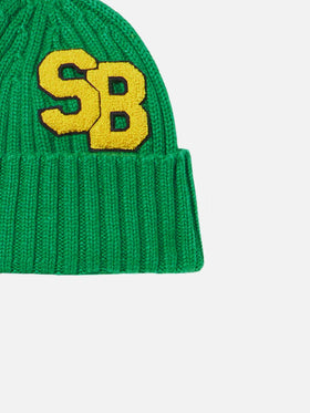 Boy green knit beanie - MC2 Saint Barth