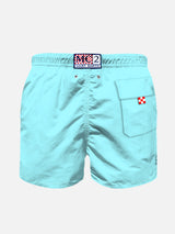 Boy light blue swim shorts