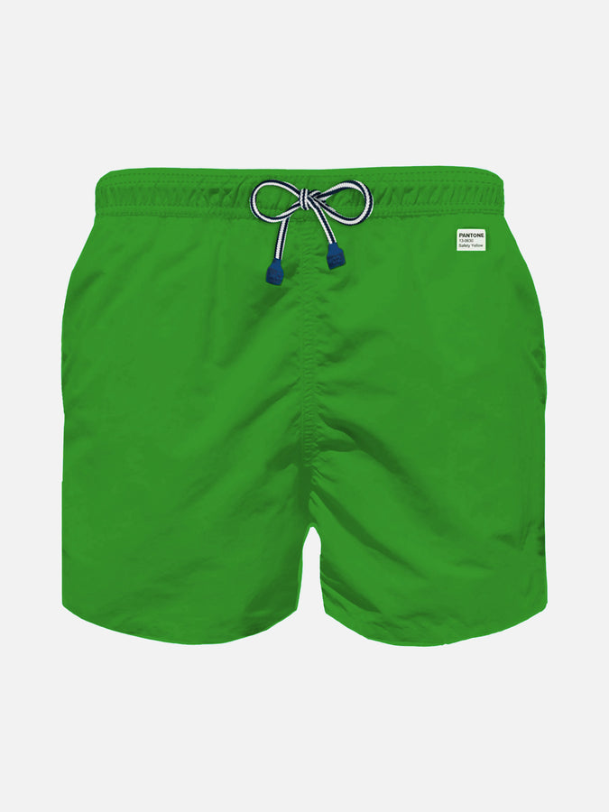 Mc2 Saint Barth Costume da bagno da bambino in tessuto verde chiaro | Edizione speciale Pantone™