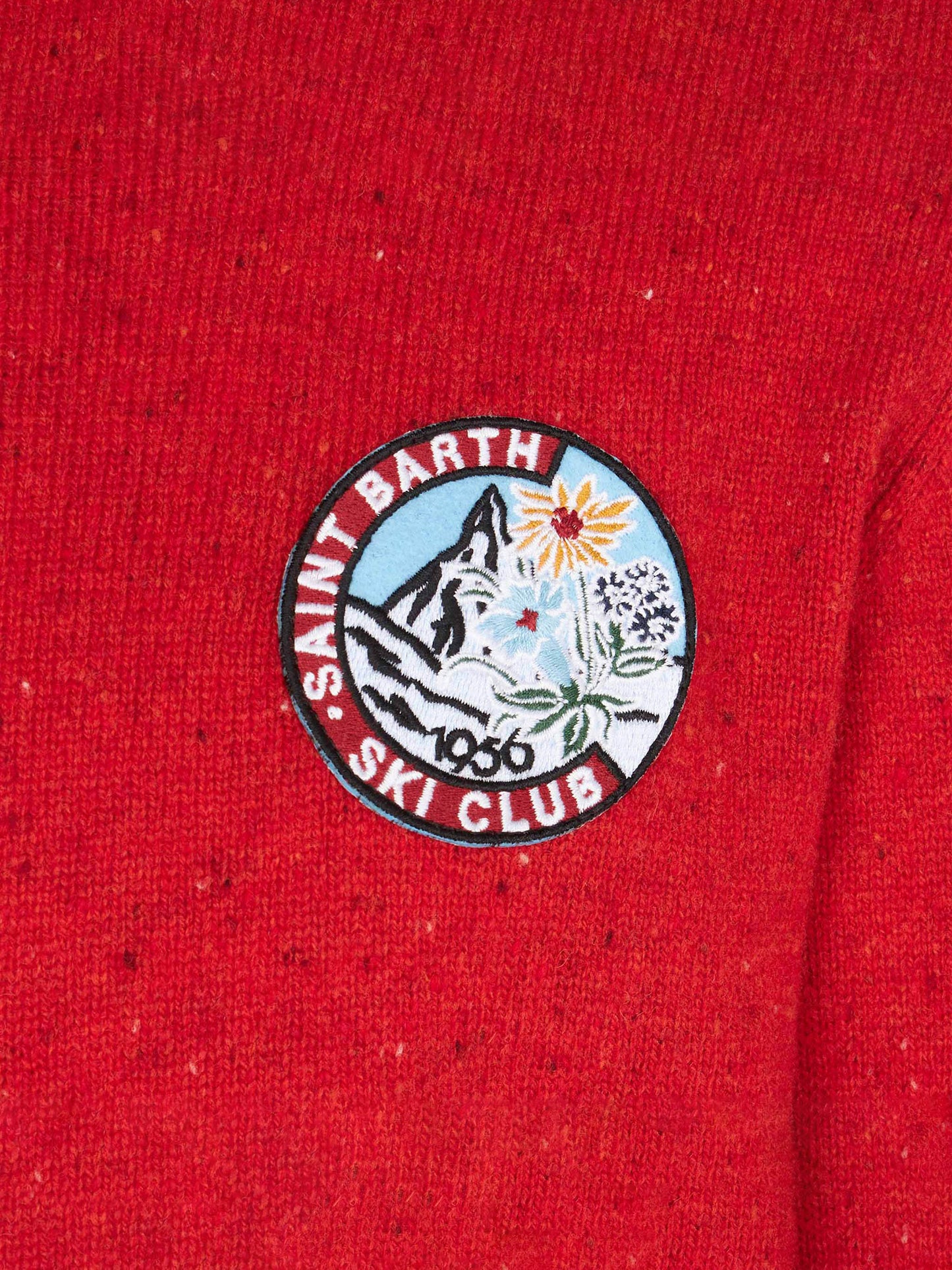 Boy red crewneck sweater - MC2 Saint Barth