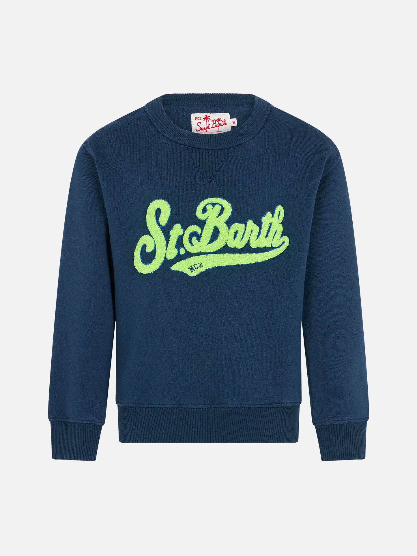 Boy cotton sweatshirt with St. Barth terry patch - MC2 Saint Barth