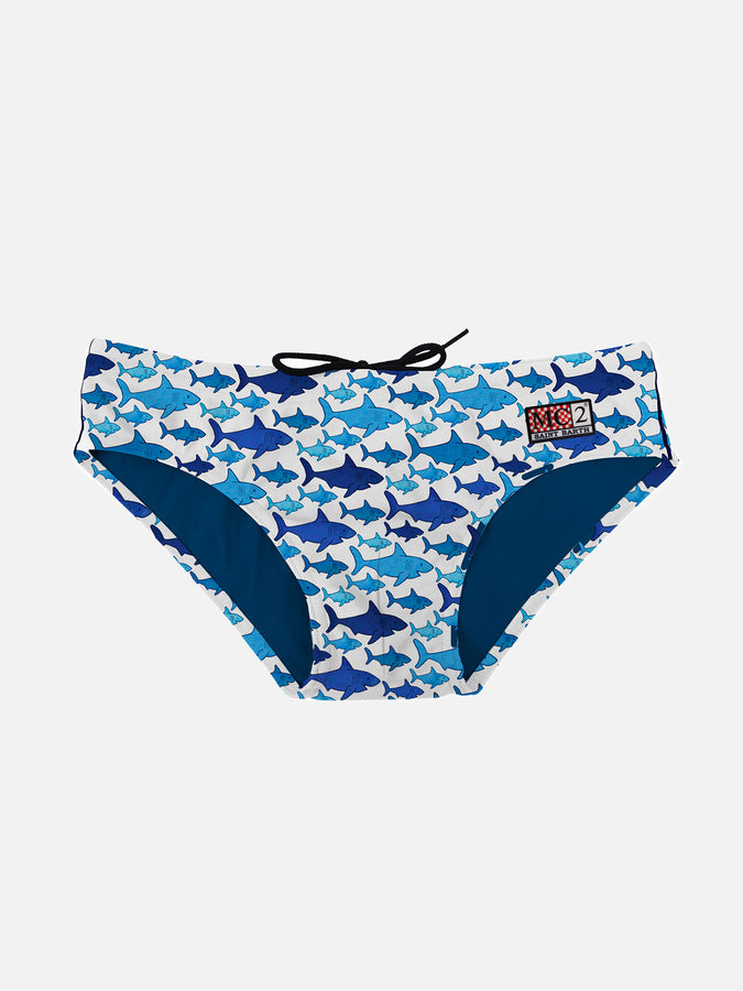 Mc2 Saint Barth Slip da bagno da bambino stampa multi squalo