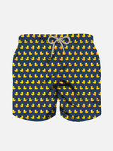 Jungen-Badeshorts mit Enten-Print