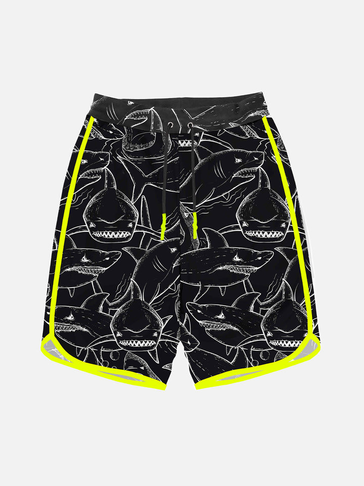 Boy swim shorts with shark print - MC2 Saint Barth