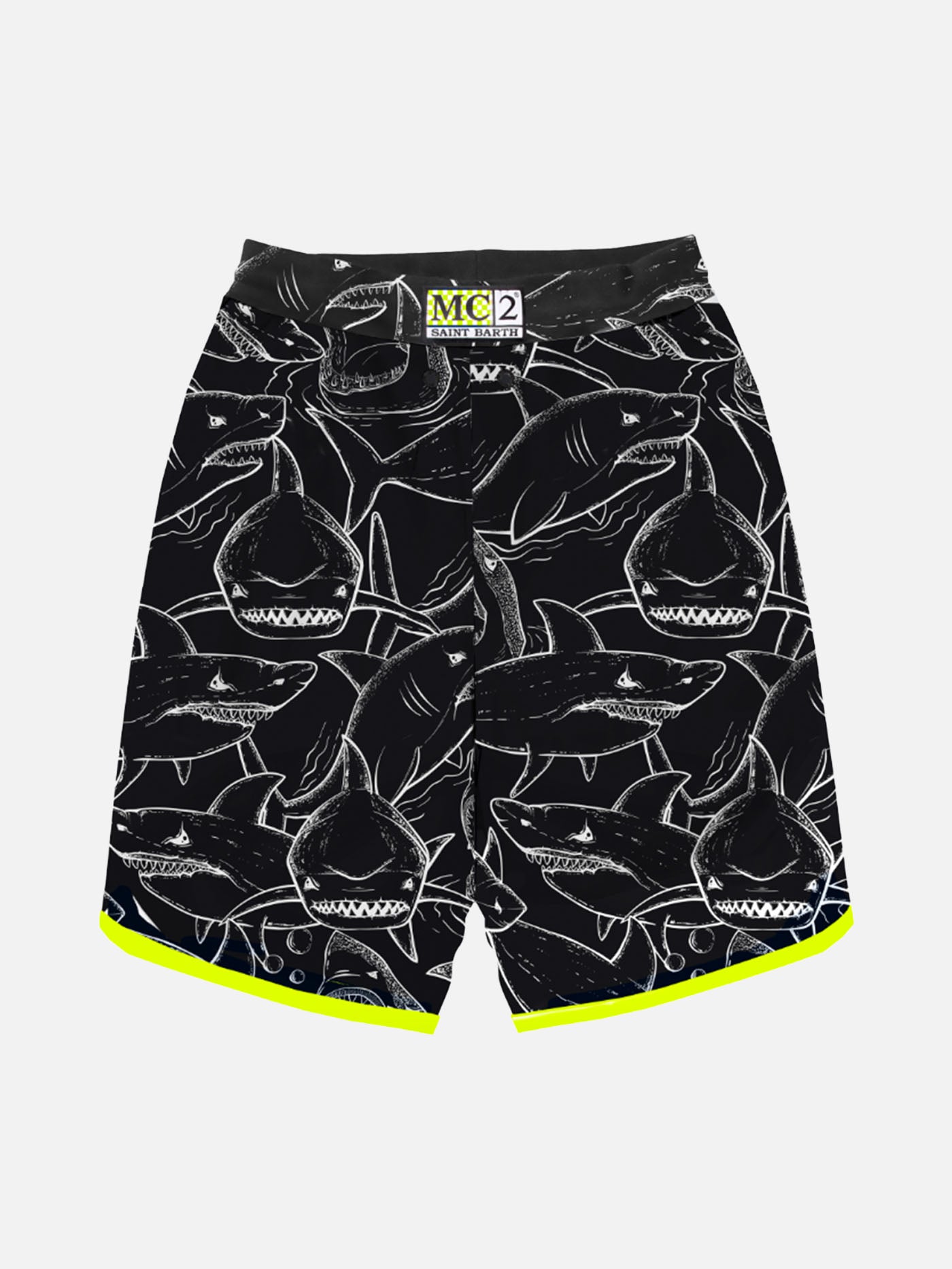Boy swim shorts with shark print - MC2 Saint Barth