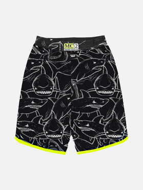 Boy swim shorts with shark print - MC2 Saint Barth