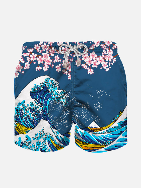 Spring wave boy's swim shorts