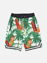 Surfboards print boy swim shorts