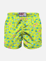 Jungen-Badeshorts mit Krabben-Print