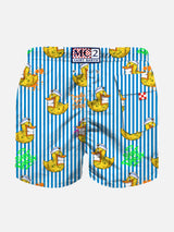 Jungen-Badeshorts mit Crypto-Enten-Print | CRYPTO PUPPETS SONDERAUSGABE