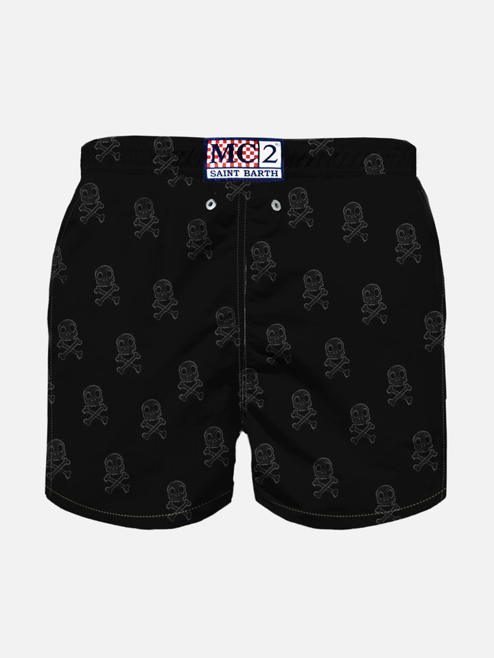 Boy swim shorts with Crypto duck print | CRYPTO PUPPETS® SPECIAL EDITION - MC2 Saint Barth