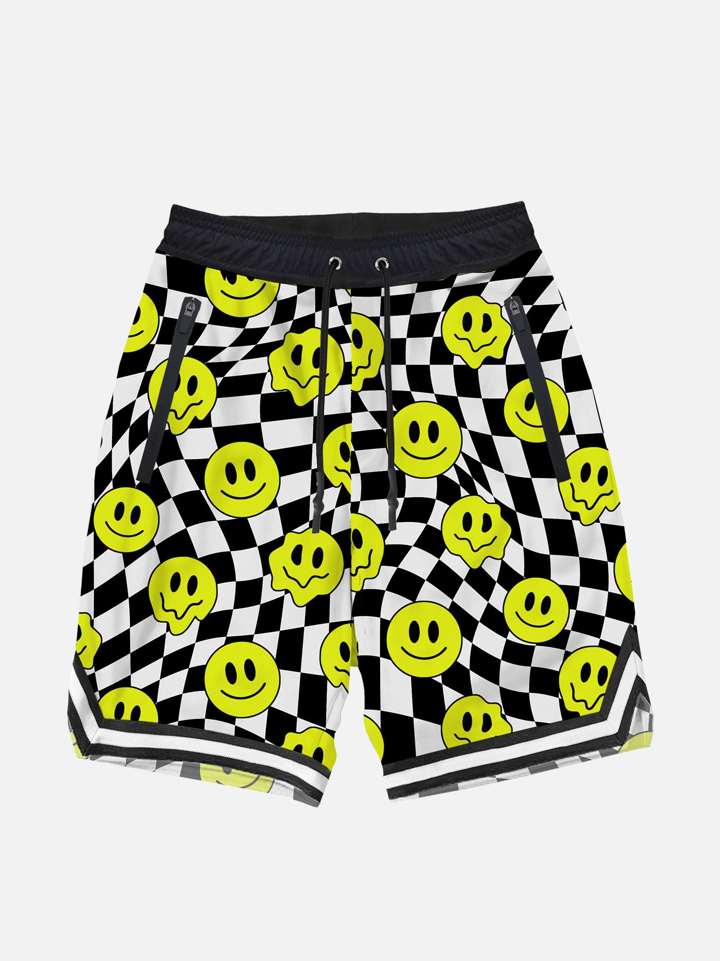 Boy long swim shorts with groovy smile pattern - MC2 Saint Barth