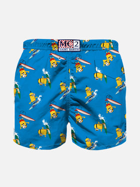 Boy swim shorts with surfer Minions | MINIONS SPECIAL EDITION - MC2 Saint Barth