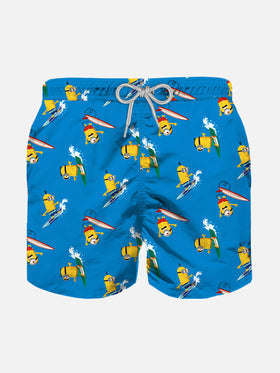 Boy swim shorts with surfer Minions | MINIONS SPECIAL EDITION - MC2 Saint Barth