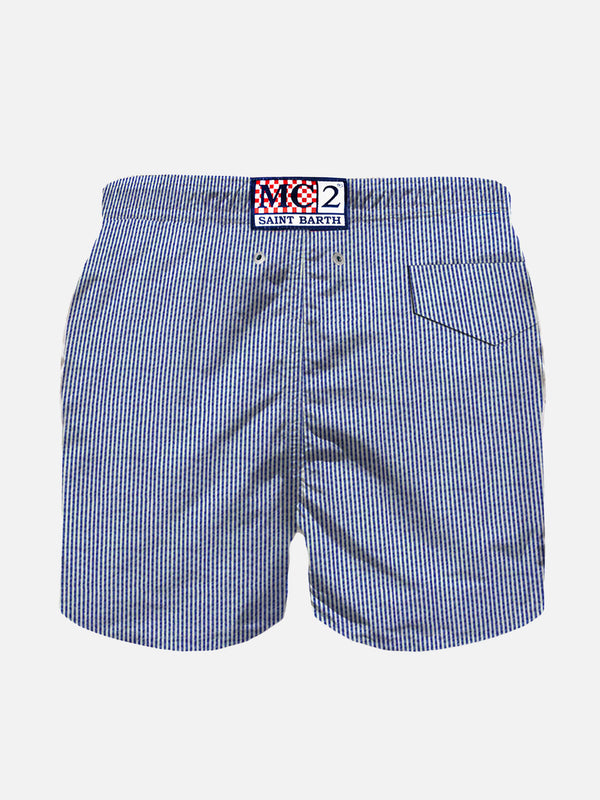 Boy swim shorts with stripes