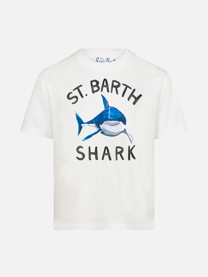 Mc2 Saint Barth T-shirt da bambino stampa squalo