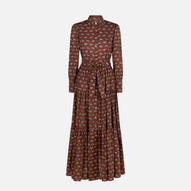Woman long dress Jensen with zebra print - MC2 Saint Barth