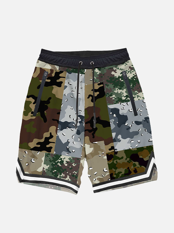 Boy long swim shorts with camouflage print - MC2 Saint Barth