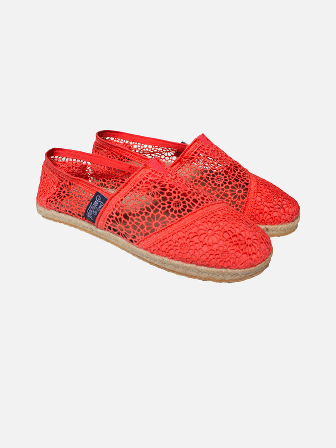 Mc2 Saint Barth Espadrillas macramè rosa pesca