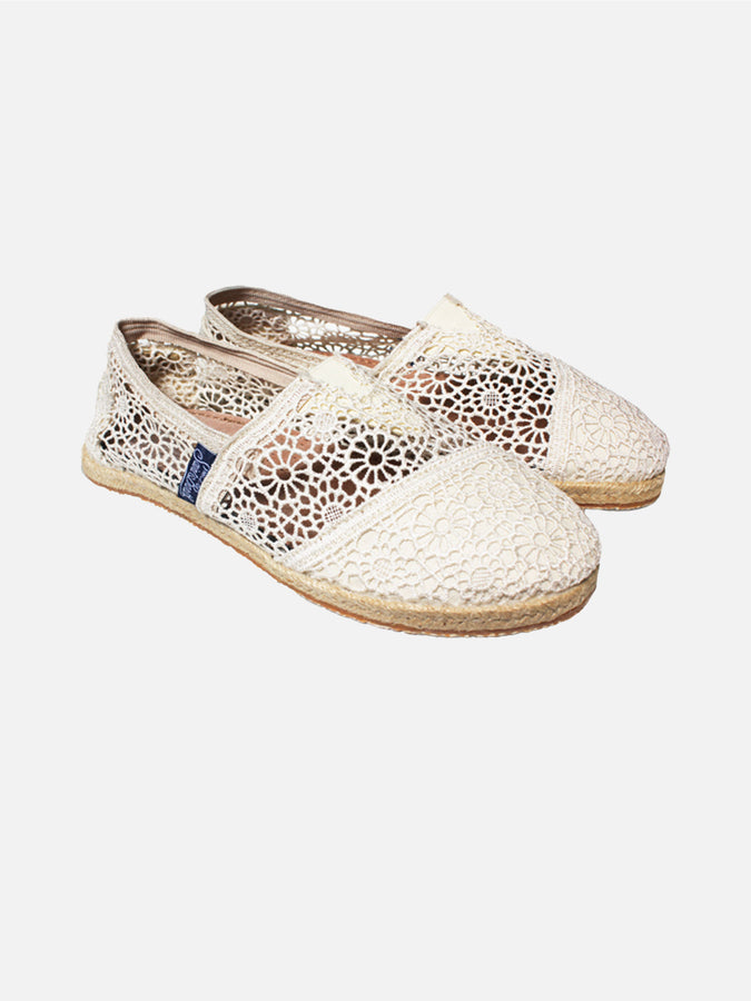 Mc2 Saint Barth Espadrillas macramè bianco sporco