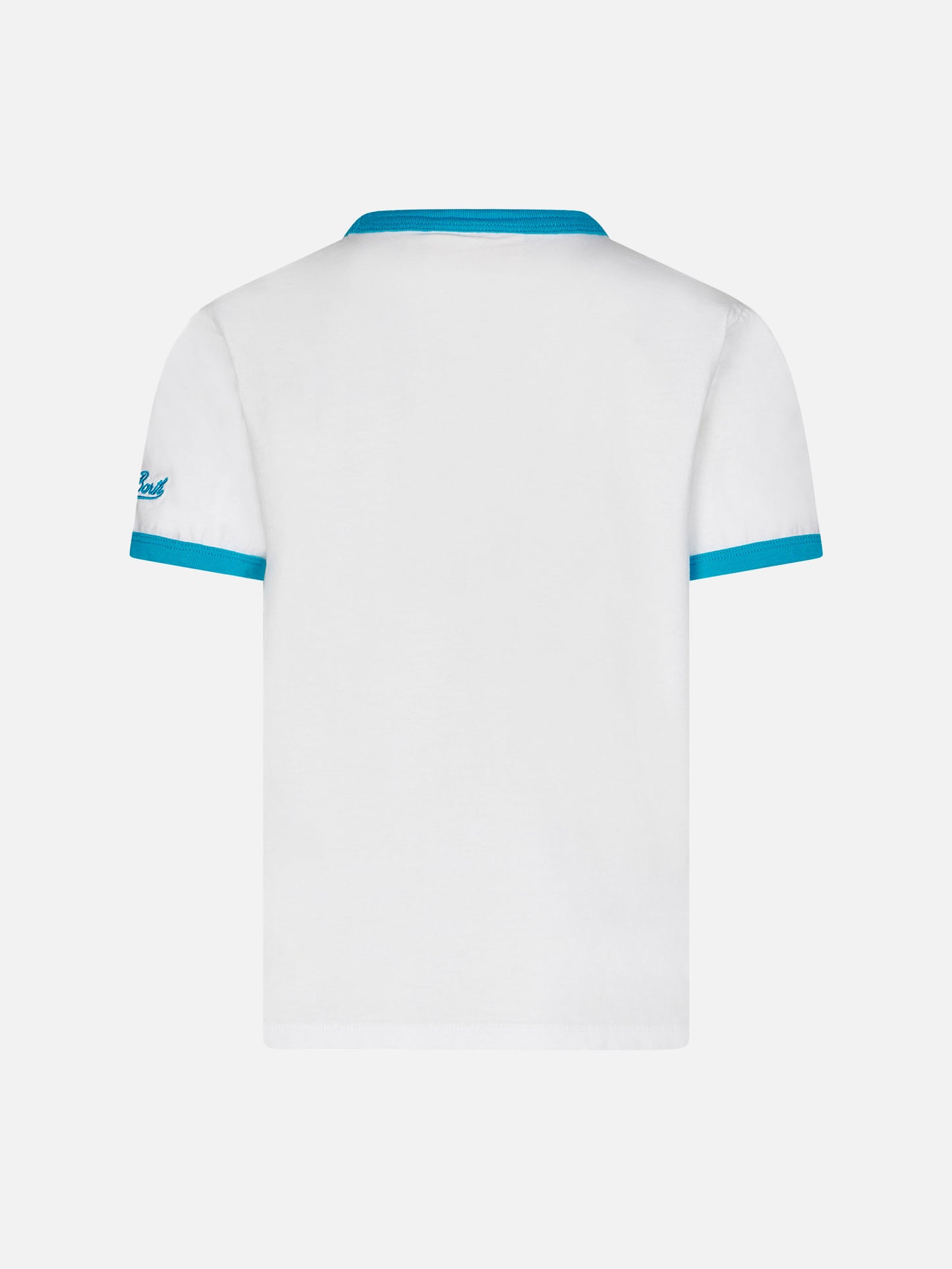 Kid white cotton t-shirt with Captain America print | MARVEL SPECIAL EDITION - MC2 Saint Barth