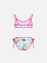 Bikini da bambina a bralette con orsetti e arcobaleni | CARE BEARS EDIZIONE SPECIALE