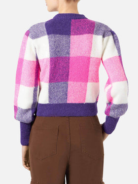 Maglione da donna garzato con strass