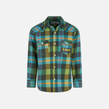 Boy shirt with tartan print