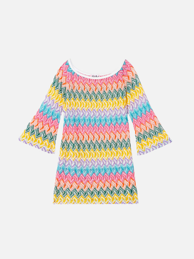 Mc2 Saint Barth Abito in maglia da bambina Chevron