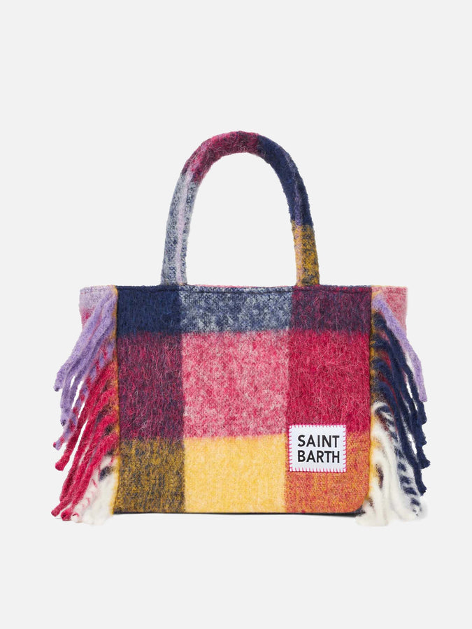 Mc2 Saint Barth Borsa Colette coperta con stampa check