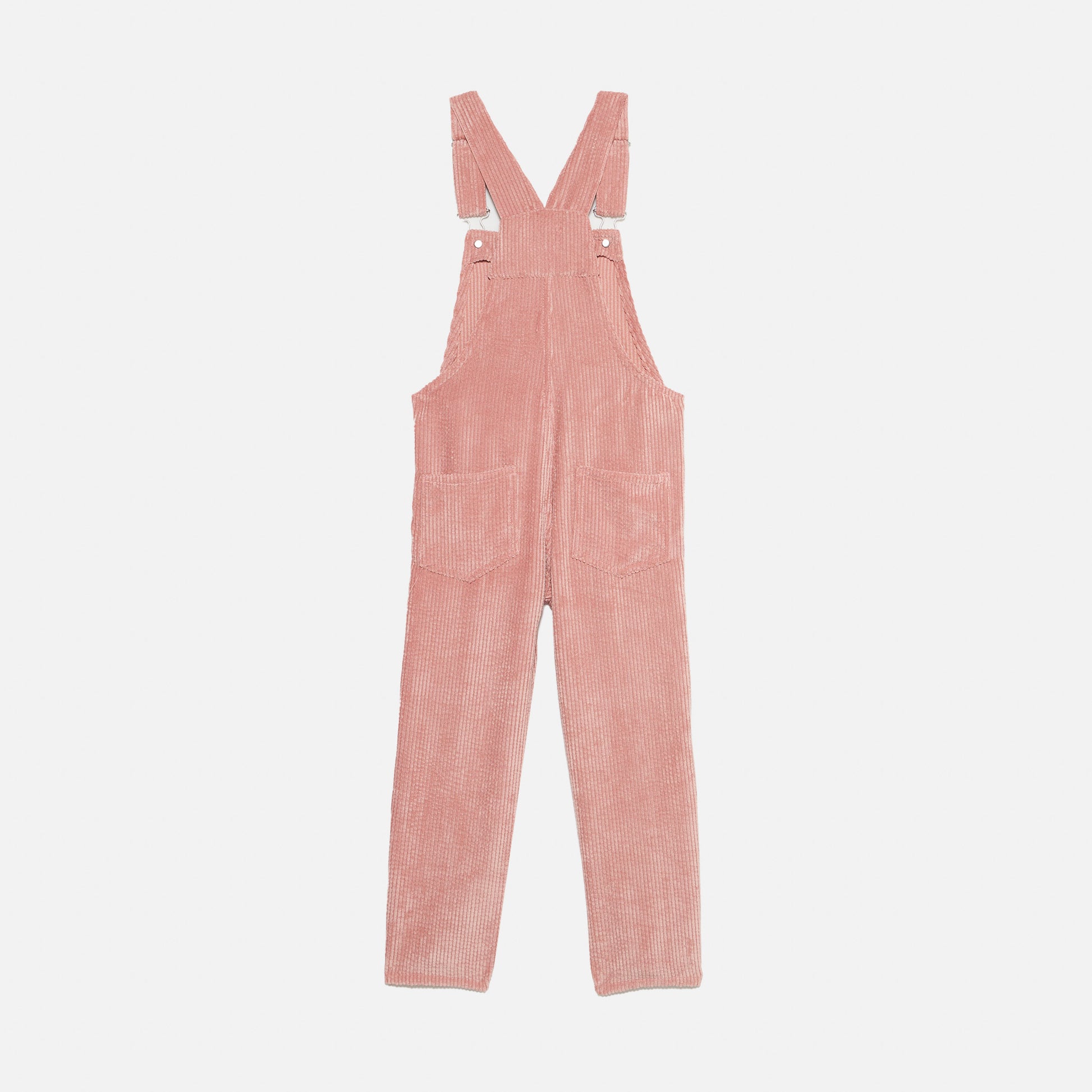 Girl pink corduroy salopette with St. Barth embroidery - MC2 Saint Barth