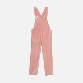 Girl pink corduroy salopette with St. Barth embroidery - MC2 Saint Barth