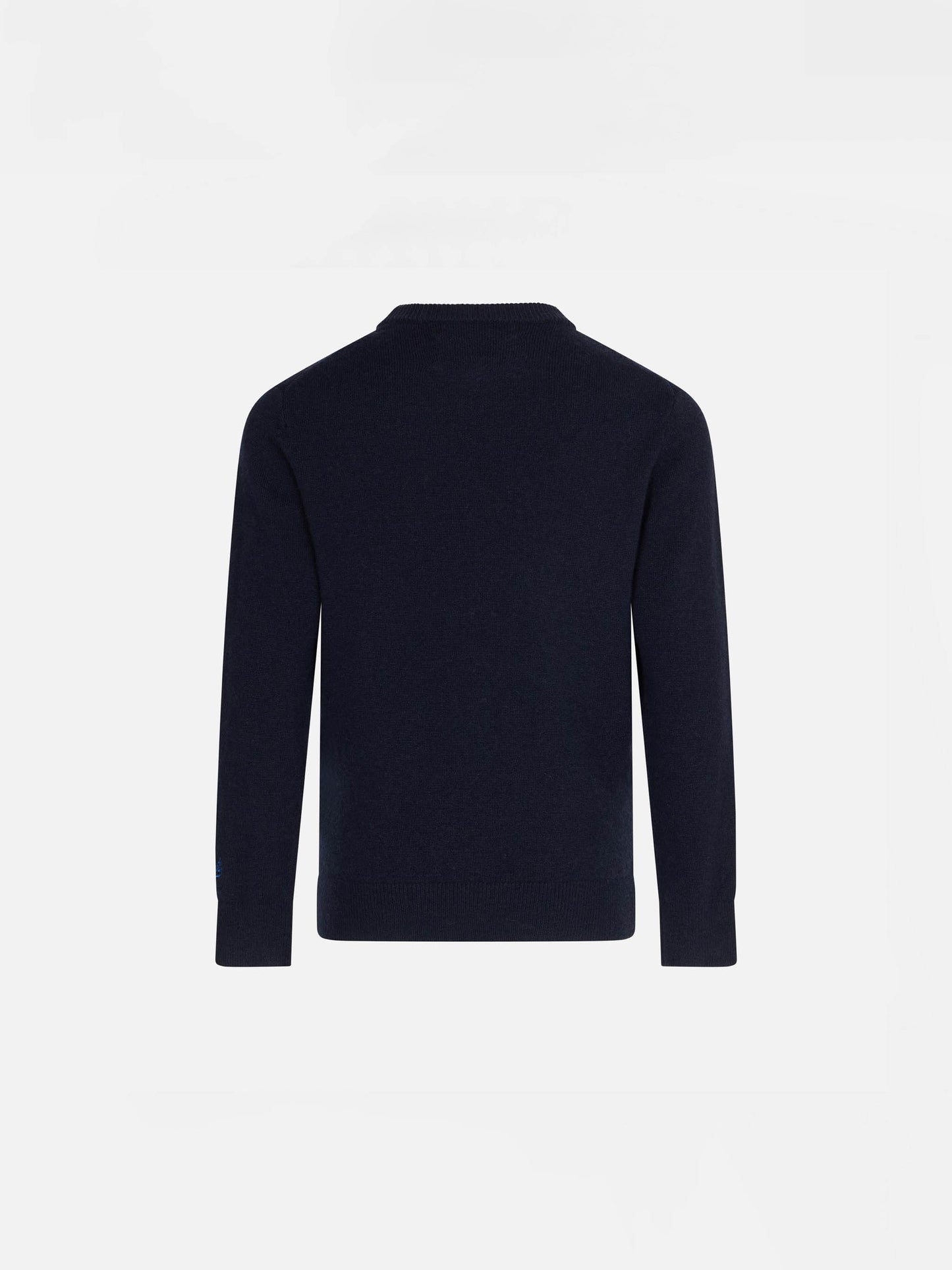 Boy navy blue sweater with Cortina jacquard - MC2 Saint Barth